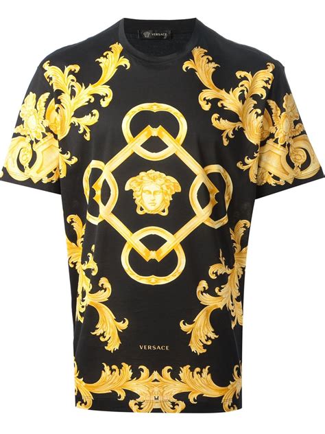 versace long sleeve shirt men|Versace t shirts men's sale.